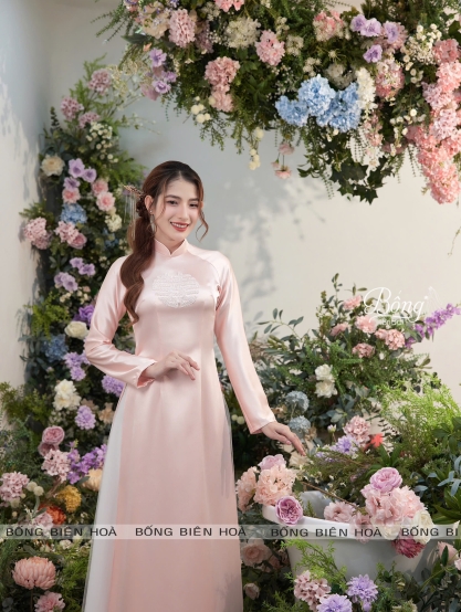 Áo Dài Lụa Bảo Ngọc 2 tà ADH265