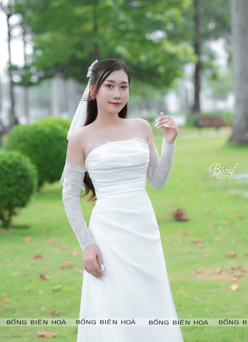Váy Cúp Ngực Ren Chân Mi Form A