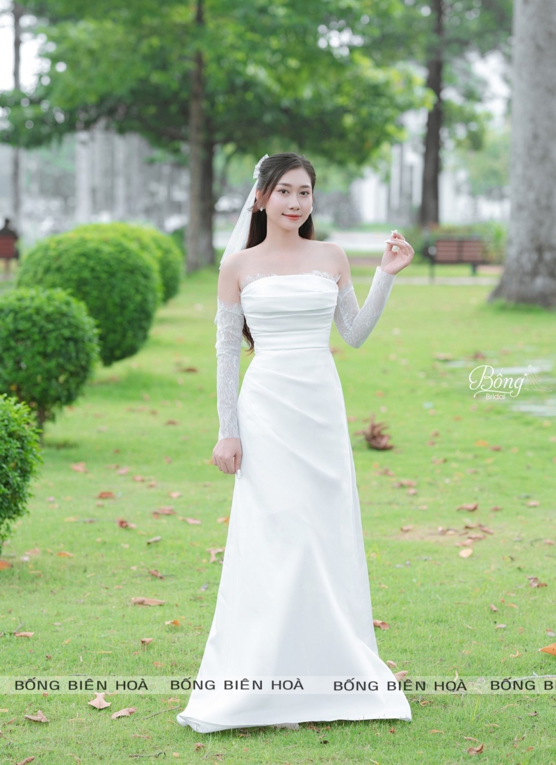 Váy Cúp Ngực Ren Chân Mi Form A