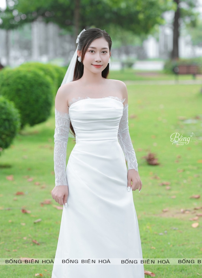 Váy Cúp Ngực Ren Chân Mi Form A