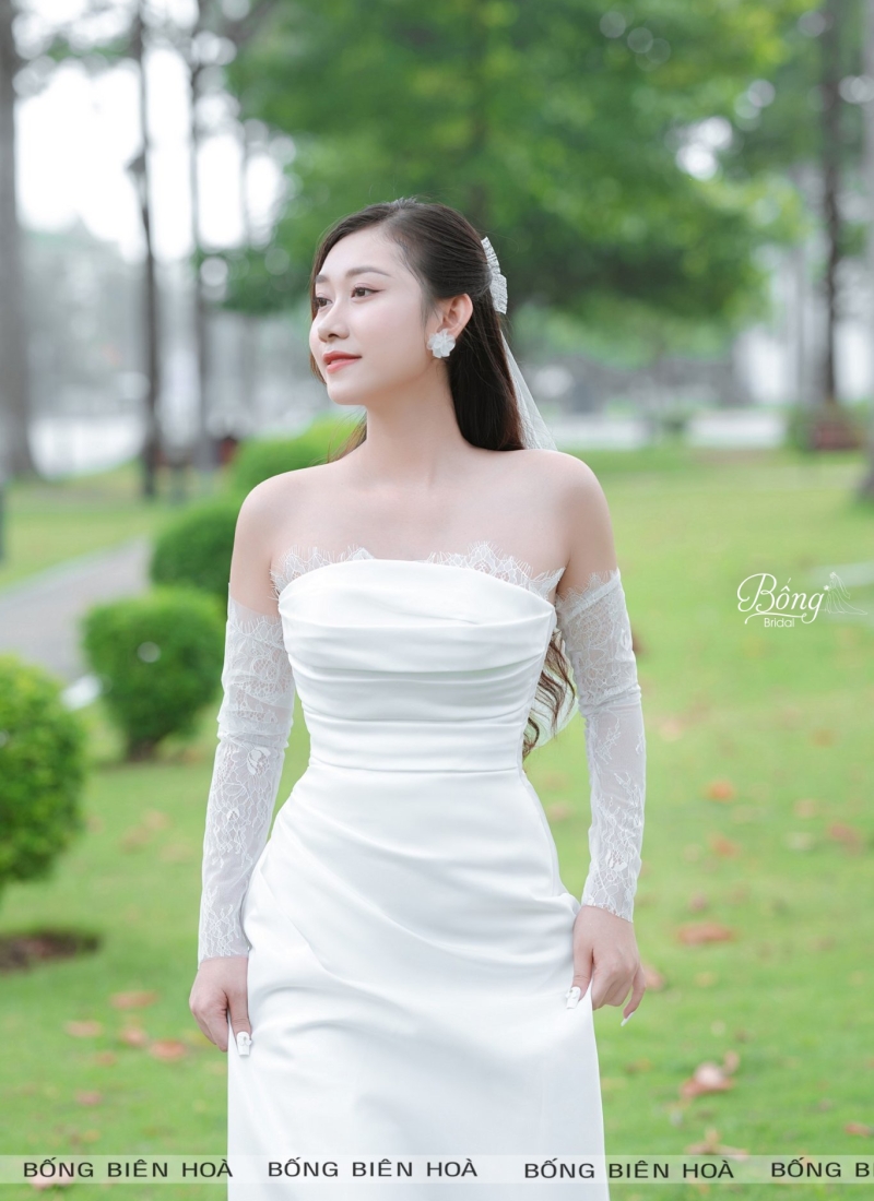 Váy Cúp Ngực Ren Chân Mi Form A